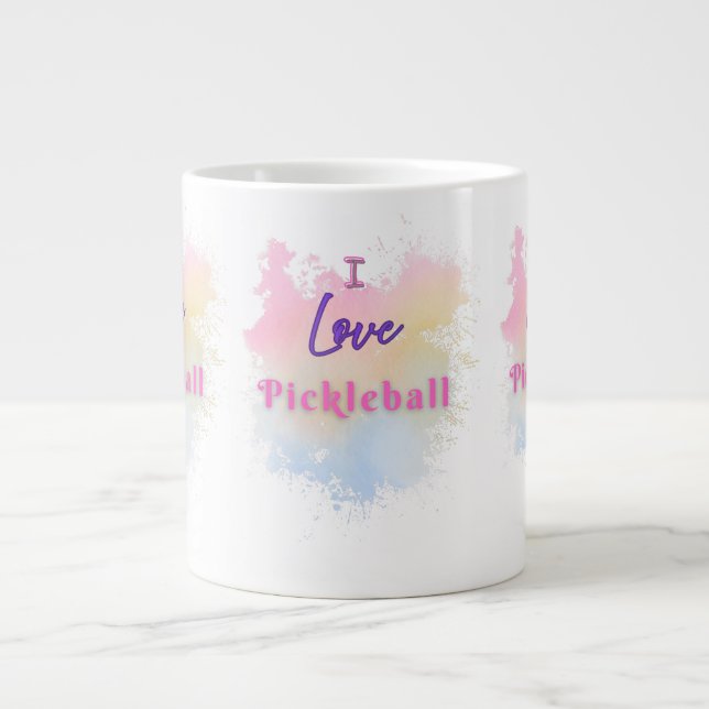 Taza De Café Gigante Amo El Pickleball (Frente)