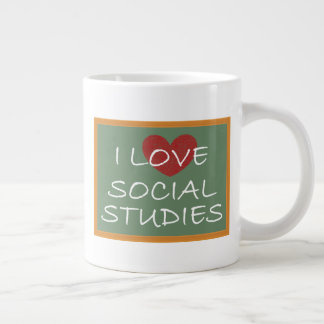 Taza De Café Gigante Amo estudios sociales