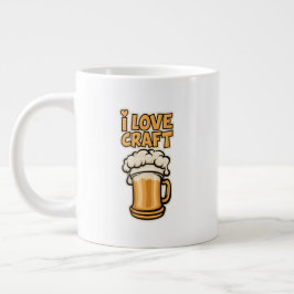 Taza De Café Gigante Amo La Cerveza Artesanal