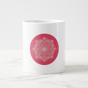Taza De Café Gigante Amo Mi Vida Rosa ASMR silencioso Art