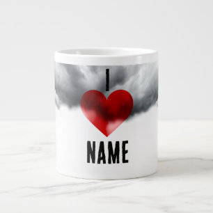 Taza De Café Gigante Amo Nombre Personalizado