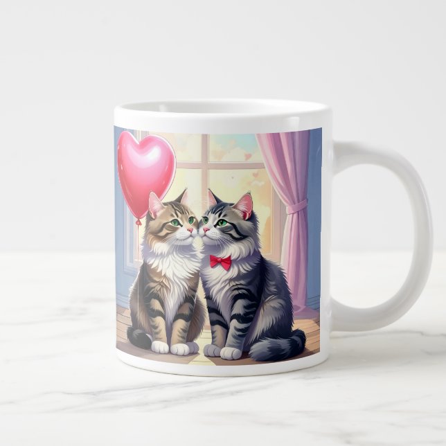 Taza De Café Gigante Amor al gato (Derecha)