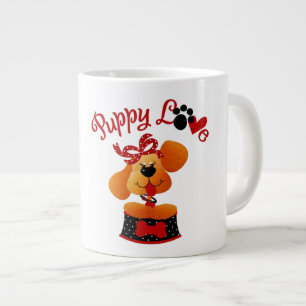 Taza De Café Gigante Amor Cachorro - Mugre Jumbo
