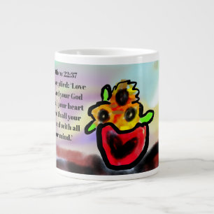 Taza De Café Gigante amor de jesus alrededor