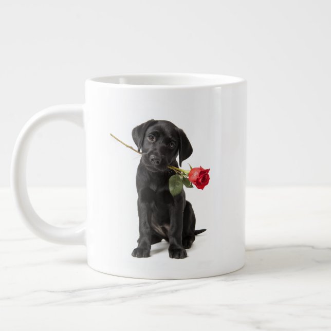 Taza De Café Gigante Amor de Labrador (Izquierda)