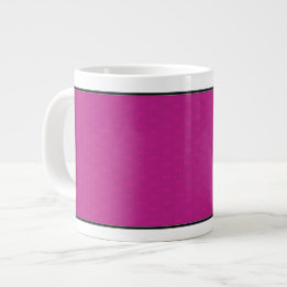 Taza De Café Gigante Amor de Mariposa | Borde de Encaje Magenta
