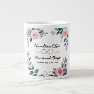 Taza De Café Gigante Amor floral - Siempre, mamá