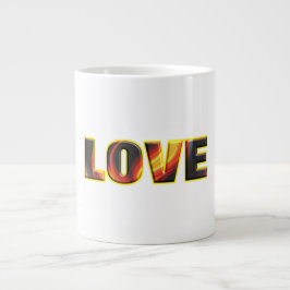 TAZA DE CAFÉ GIGANTE AMOR INFIERNO