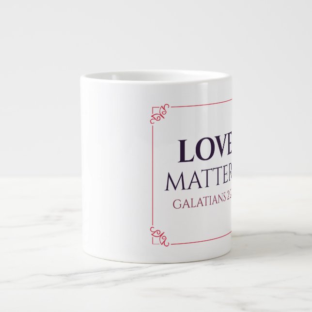 Taza De Café Gigante Amor - Jumbo Mug (Frente)