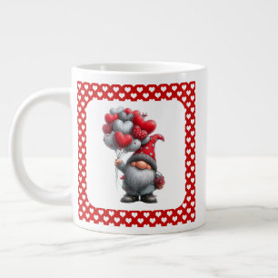 Taza De Café Gigante "Amor Levantado en Alto" Gnome Globo Corazón