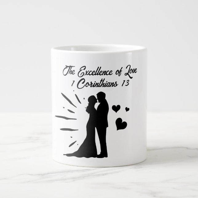 Taza De Café Gigante Amor -mug tazón de café gigante (Frente)