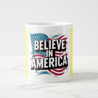 Taza De Café Gigante "Amor por la Mug Patriótica de EEUU"