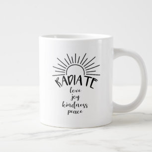 Taza De Café Gigante Amor radiante -
