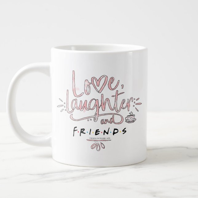 Taza De Café Gigante Amor, risa y AMIGOS™ (Izquierda)