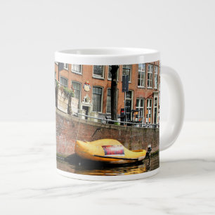 Taza De Café Gigante Amsterdam, Canal, Barco de zapatos de madera