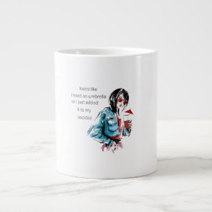 Taza De Café Gigante Añadido tarro de caramelo de paraguas
