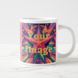 Taza De Café Gigante Añadir la imagen Jumbo Mug Personalizado Photo Mug