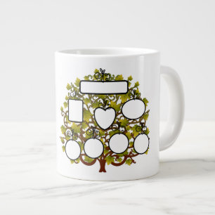 Taza De Café Gigante Añadir su nombre familiar / imágenes - Jumbo Mug
