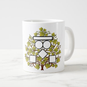 Taza De Café Gigante Añadir su nombre familiar / imágenes - Jumbo Mug