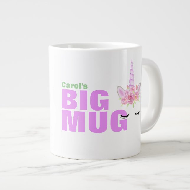 Taza De Café Gigante Añadir tu nombre - Gift Jumbo Mug (Derecha)