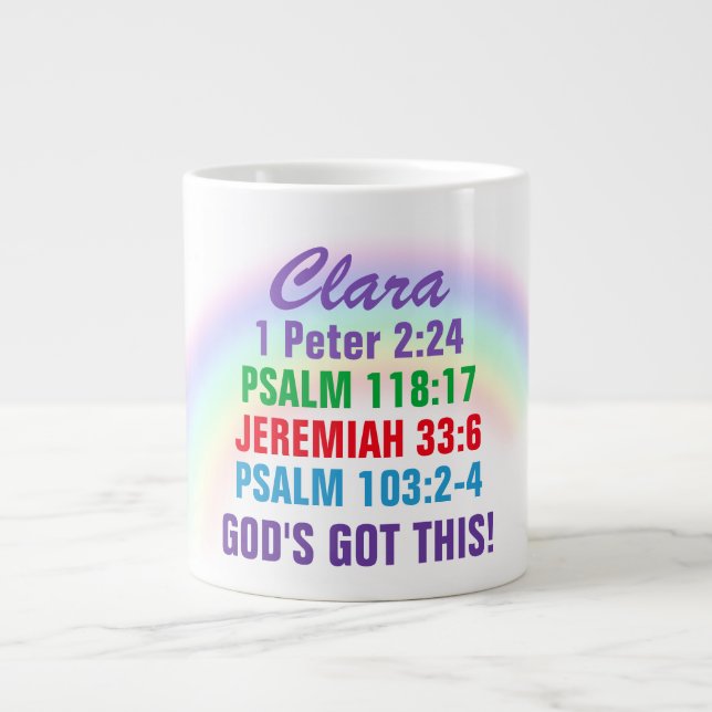 Taza De Café Gigante Añadir tu nombre - Jumbo Mug (Frente)