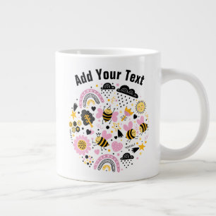 Taza De Café Gigante Añadir tu texto - Jumbo Mug