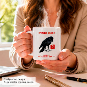 Taza De Café Gigante Analista de Inteligencia Comercial de Crow