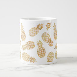 Taza De Café Gigante ANanas GOLD PINEAPPLE moda GLAMOR