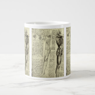 Taza De Café Gigante Anatomía Humana Masculina de Leonardo da Vinci Mús