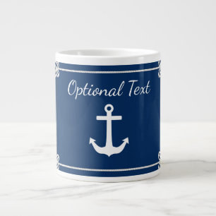 Taza De Café Gigante Anclaje en tramo erótico nautico
