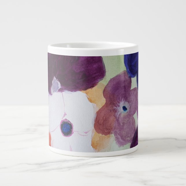 Taza De Café Gigante Anemones primaverales Gran Mugre (Frente)