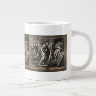 Taza De Café Gigante Ángel anunciando la resurrección por Jean Roullet