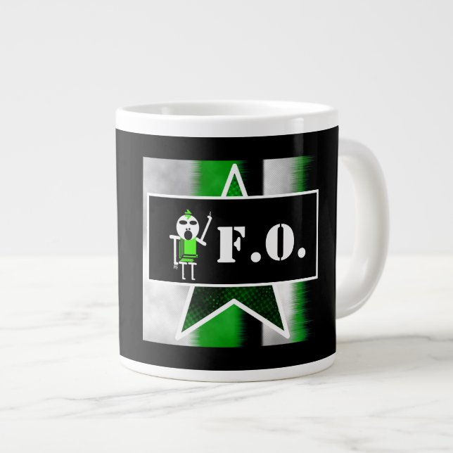Taza De Café Gigante Angry Alien [ SKULLien ] Coffee Mug  (Derecha)