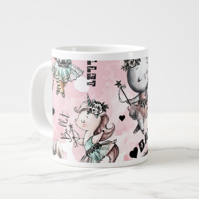 Taza De Café Gigante Animales de Ballerina (Izquierda)