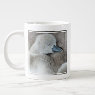 Taza De Café Gigante Animales de bebé más afectados   Baby Mute Swan