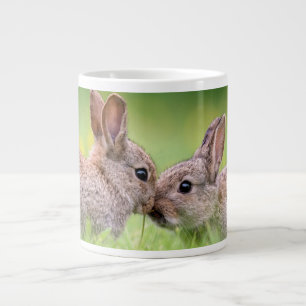 Taza De Café Gigante Animales de bebé más afectados   Bunny Kiss