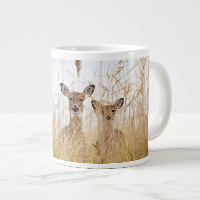 Taza De Café Gigante Animales de bebé más afectados | Dos jóvenes venad (Derecha)