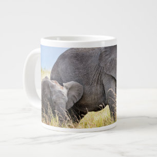 Taza De Café Gigante Animales de bebé más afectados Elefante africano
