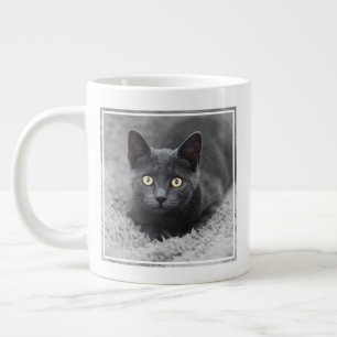 Taza De Café Gigante Animales de bebé más afectados   Gato gris