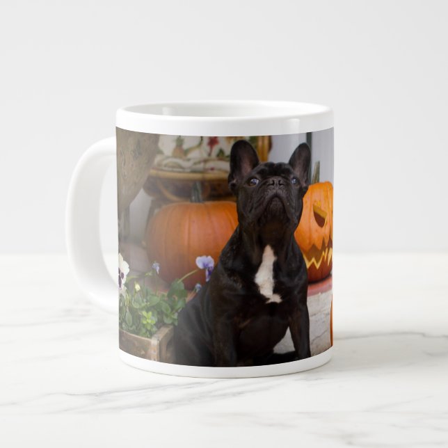 Taza De Café Gigante Animales de bebé más afectados | Halloween en Bull (Izquierda)