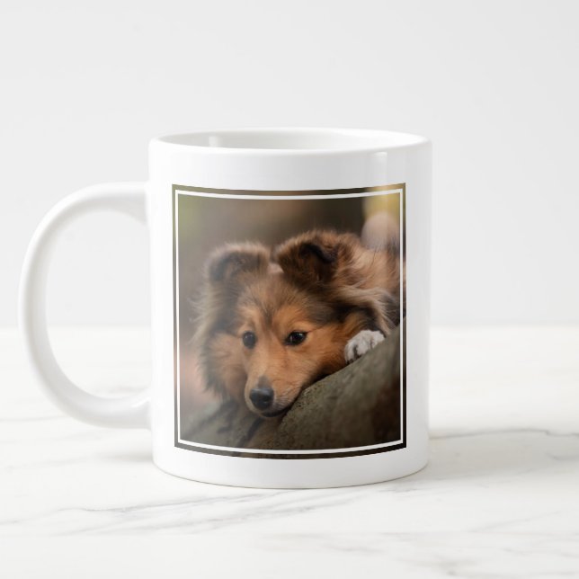 Taza De Café Gigante Animales de bebé más afectados | Hojas de ovino de (Izquierda)