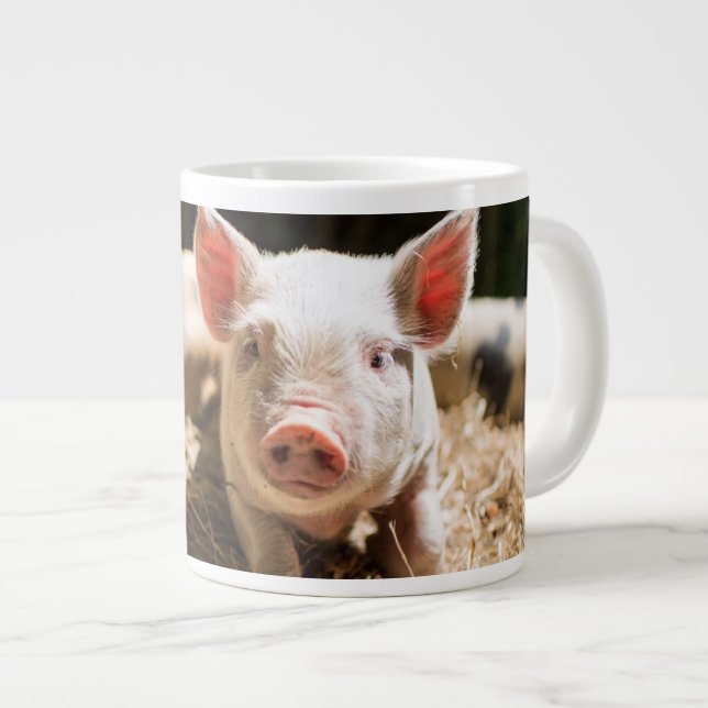 Taza De Café Gigante Animales de bebé más afectados | Pizarra De Bebé (Derecha)