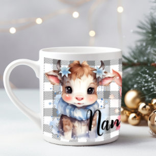 Taza De Café Gigante Animales de granja de invierno personalizados
