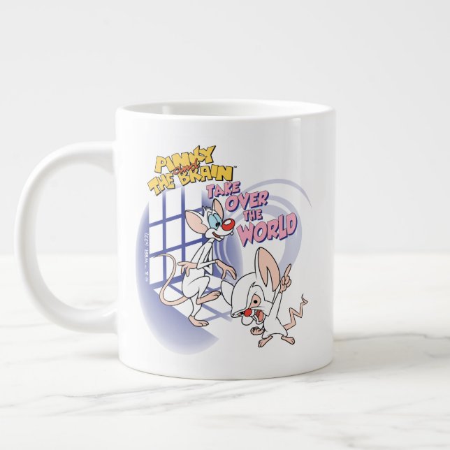 Taza De Café Gigante Animaniacs | Take Over The World Graphic (Izquierda)