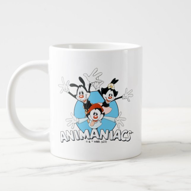 Taza De Café Gigante Animaniacs | Warner Siblings Arms Wide Graphic (Izquierda)