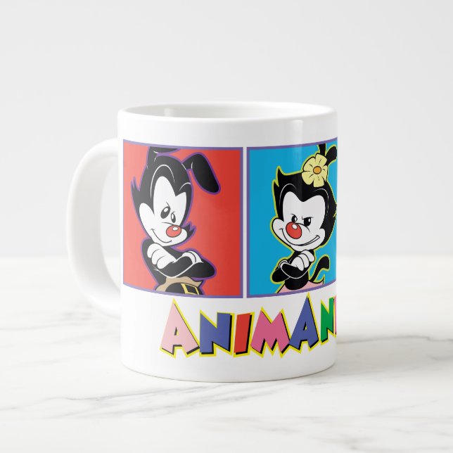 Taza De Café Gigante Animaniacs | Yakko, Dot, & Wakko Panel Graphic (Izquierda)