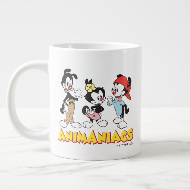 Taza De Café Gigante Animaniacs | Yakko, Dot y Wakko Standing (Izquierda)