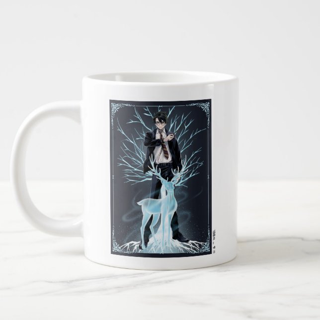Taza De Café Gigante Anime PATRONUS DEL CIERVO HARRY POTTER™ (Izquierda)