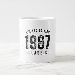 Taza De Café Gigante Año de nacimiento clásico de 1987