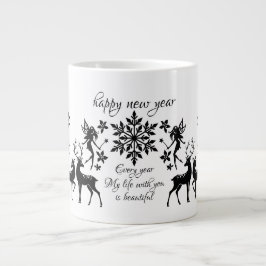 Taza De Café Gigante año nuevo feliz